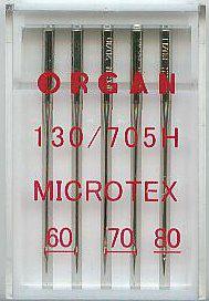 Organ 5x MicroTex Machinenaald nr 60/80, 10 stuks